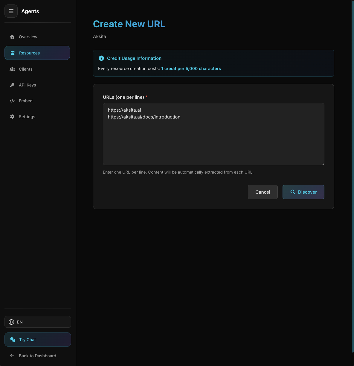 URL Knowledge Base Form